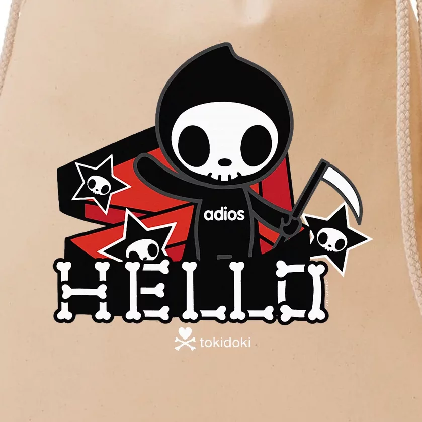 Tokidoki Halloween Hello Adios Coming Out Of Coffin Drawstring Bag