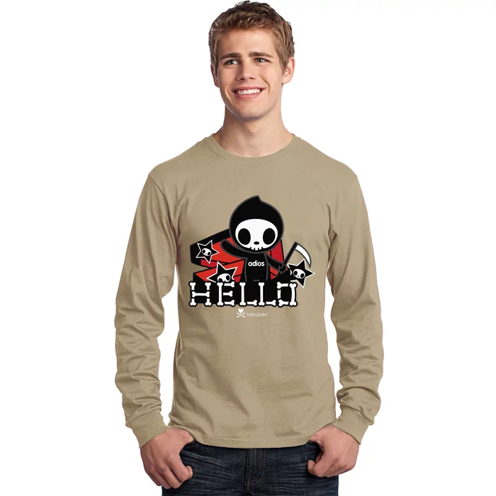 Tokidoki Halloween Hello Adios Coming Out Of Coffin Long Sleeve Shirt