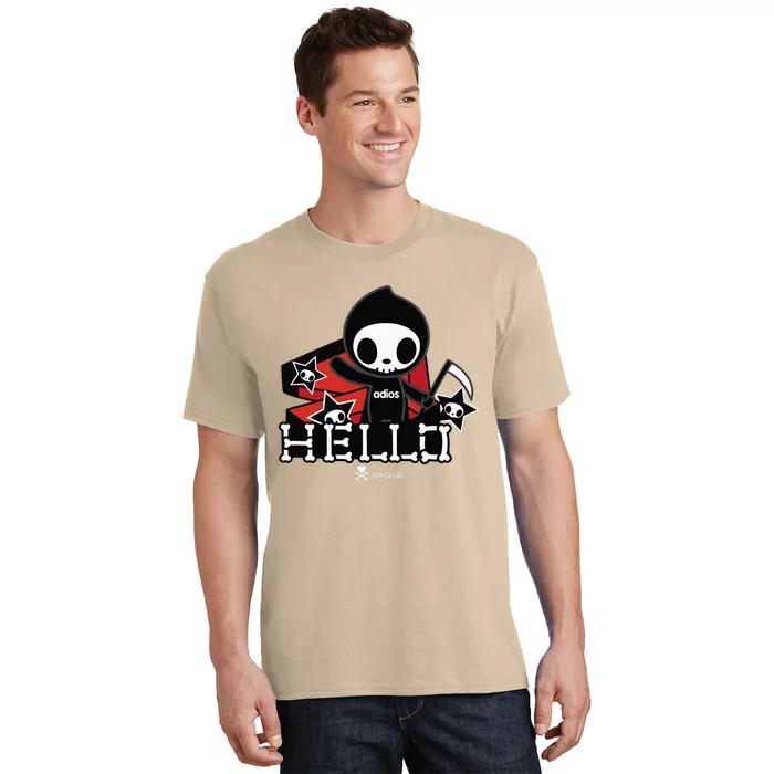 Tokidoki Halloween Hello Adios Coming Out Of Coffin T-Shirt