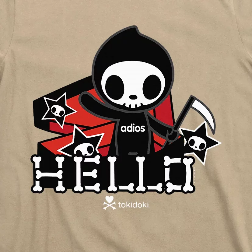 Tokidoki Halloween Hello Adios Coming Out Of Coffin T-Shirt