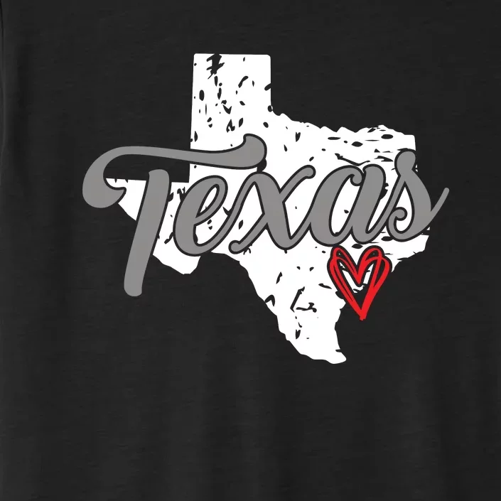 Texas Heart I Love Texas ChromaSoft Performance T-Shirt