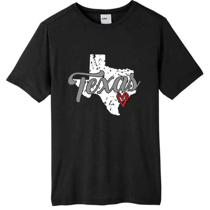 Texas Heart I Love Texas ChromaSoft Performance T-Shirt