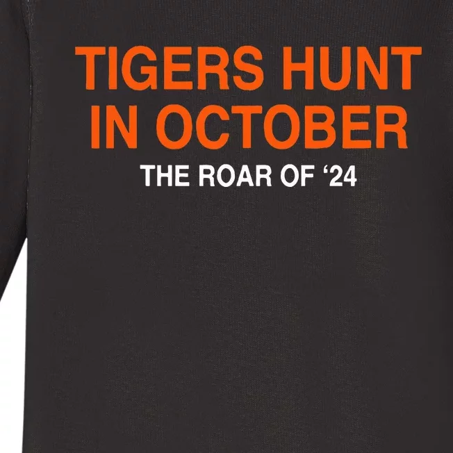 Tiger Hunt In October The Roar Of 24 Baby Long Sleeve Bodysuit