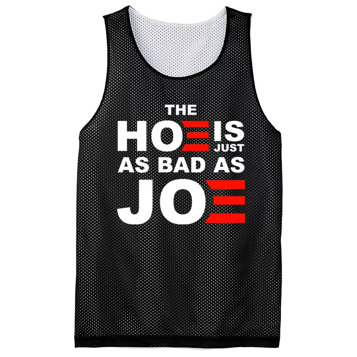 The Hoe Is Just As Bad As Joe Mesh Reversible Basketball Jersey Tank