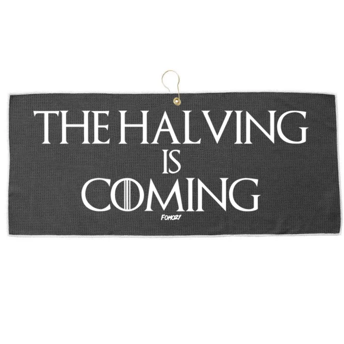 The Halving Is Coming Bitcoin Large Microfiber Waffle Golf Towel