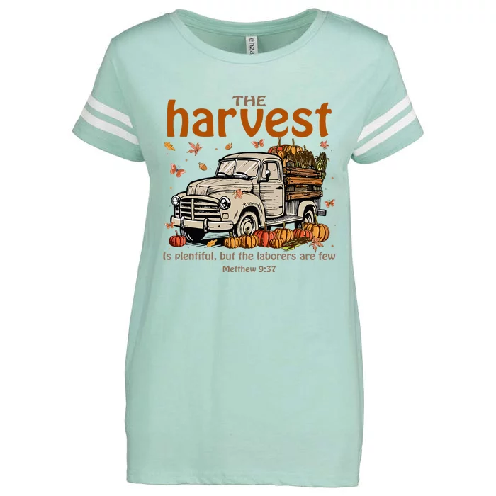 The Harvest Is Plentiful And Workers Are Few Enza Ladies Jersey Football T-Shirt