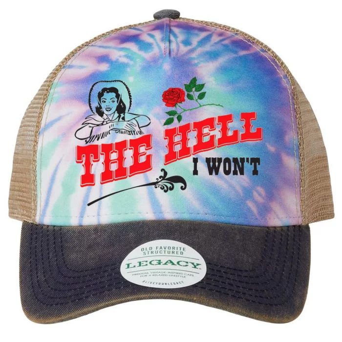 The Hell I Won't Legacy Tie Dye Trucker Hat