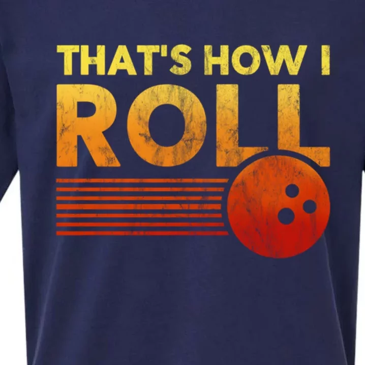 That's How I Roll Funny Distressed Bowling Sueded Cloud Jersey T-Shirt