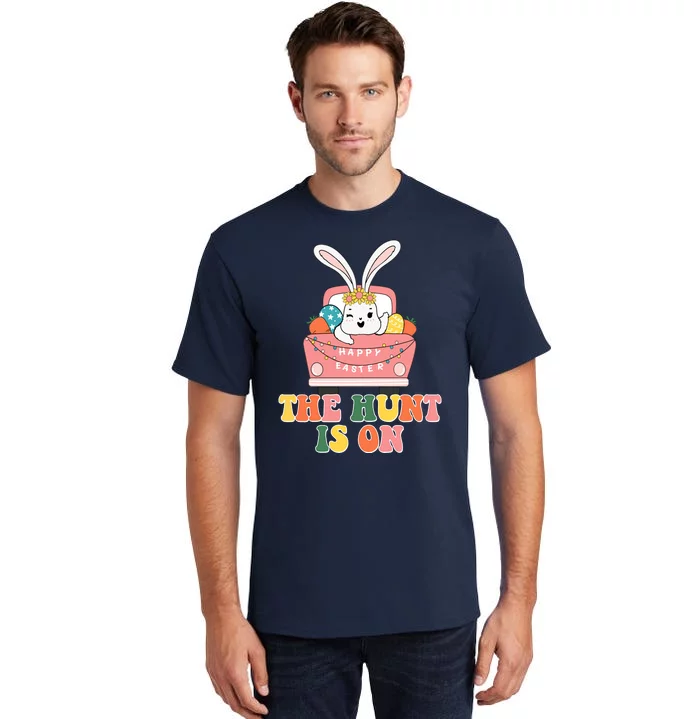 The Hunt Is On Easter Bunny Holiday Tall T-Shirt