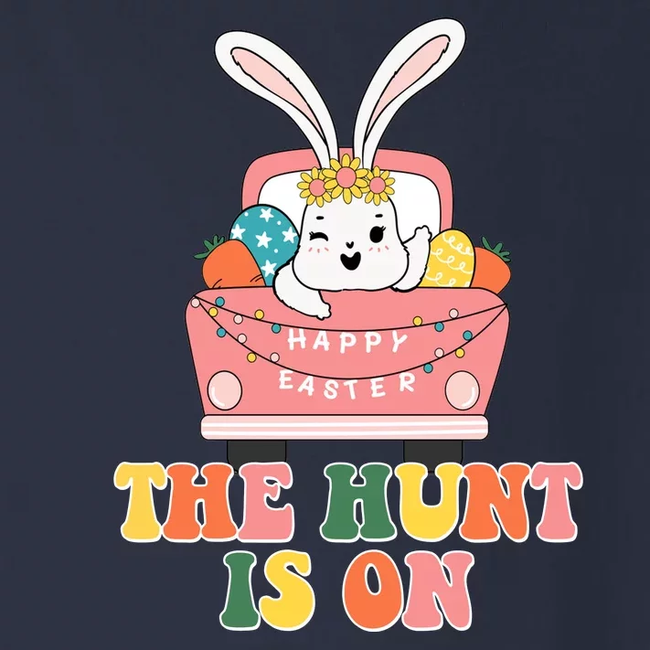 The Hunt Is On Easter Bunny Holiday Toddler Long Sleeve Shirt