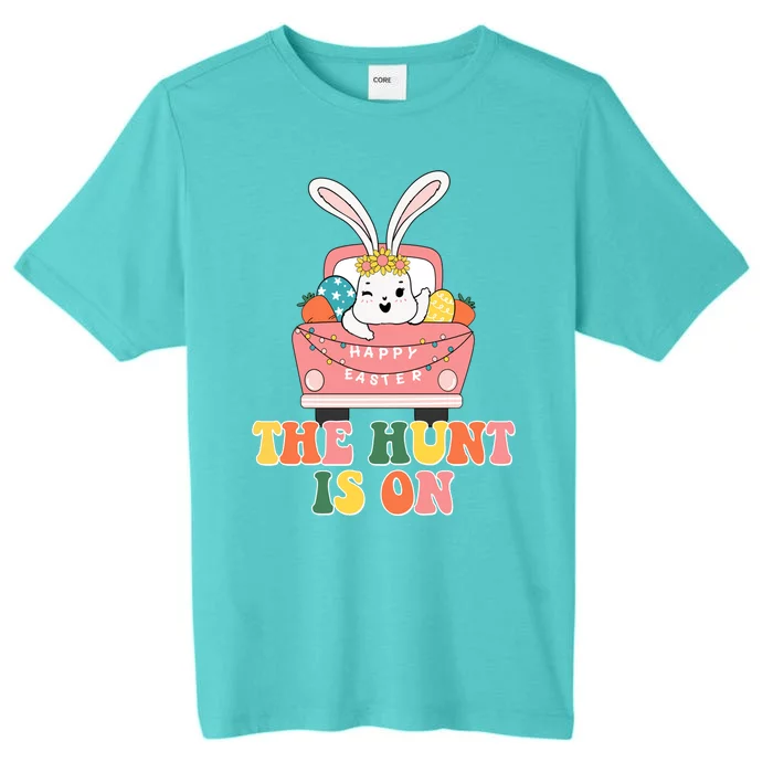 The Hunt Is On Easter Bunny Holiday ChromaSoft Performance T-Shirt