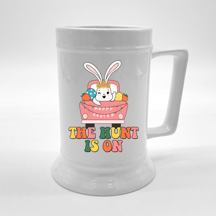 The Hunt Is On Easter Bunny Holiday Front & Back Beer Stein