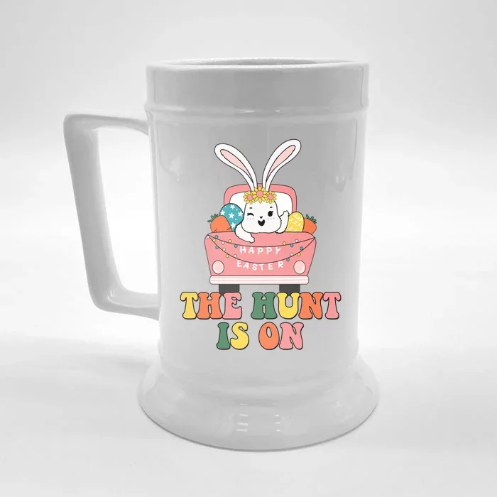 The Hunt Is On Easter Bunny Holiday Front & Back Beer Stein