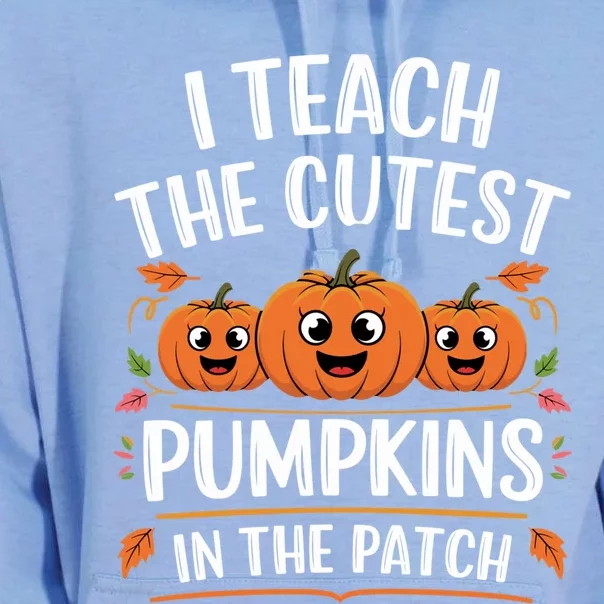 Teacher Halloween I Teach The Cutest Pumpkins In The Patch Great Gift Unisex Surf Hoodie