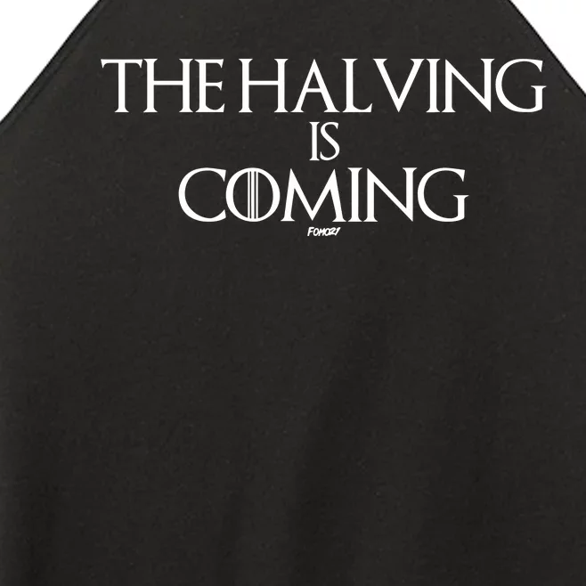 The Halving Is Coming Bitcoin Women’s Perfect Tri Rocker Tank