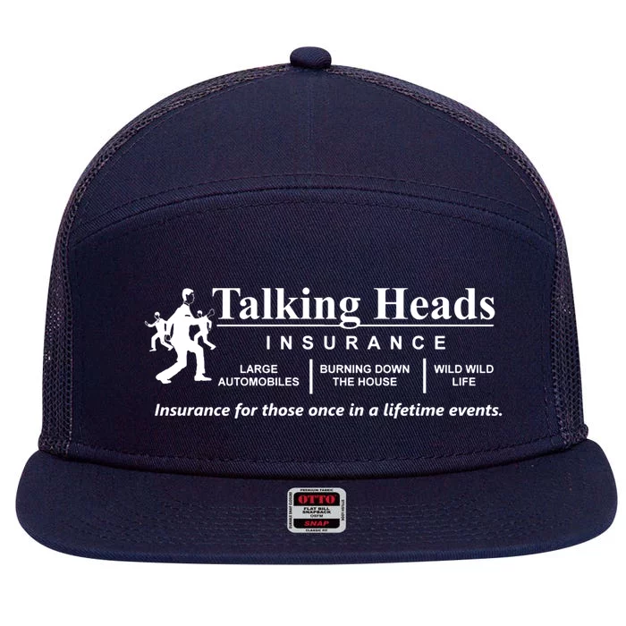 Talking Heads Insurance 7 Panel Mesh Trucker Snapback Hat