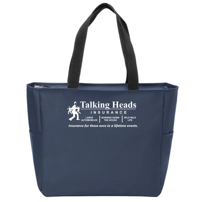 Talking Heads Insurance Zip Tote Bag