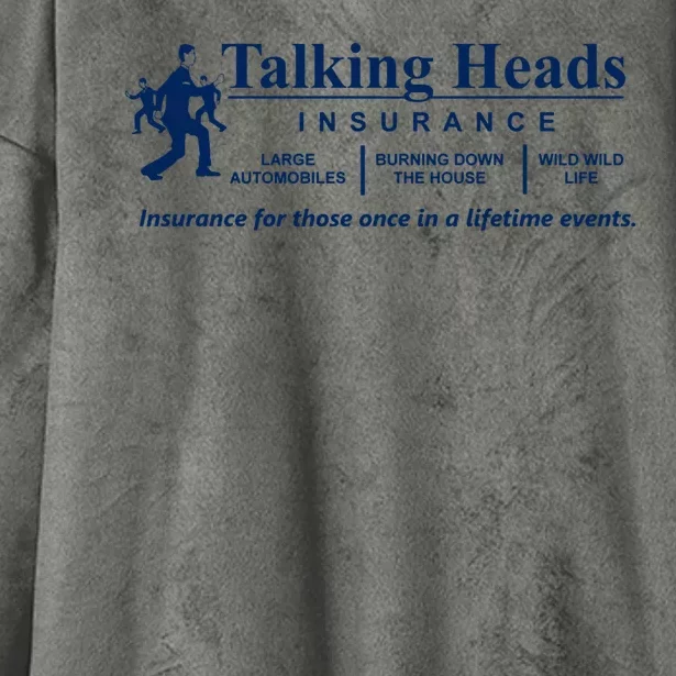 Talking Heads Insurance Hooded Wearable Blanket