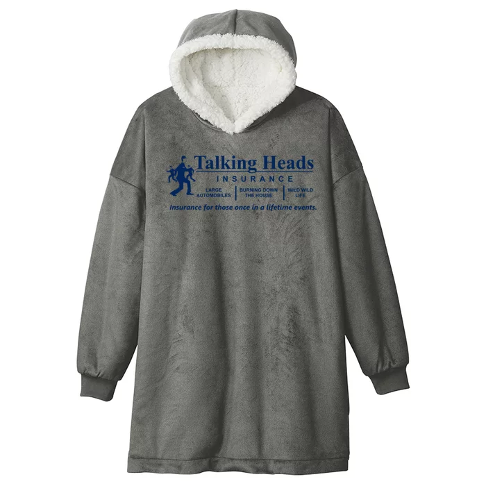 Talking Heads Insurance Hooded Wearable Blanket