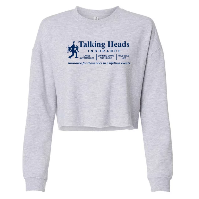 Talking Heads Insurance Cropped Pullover Crew