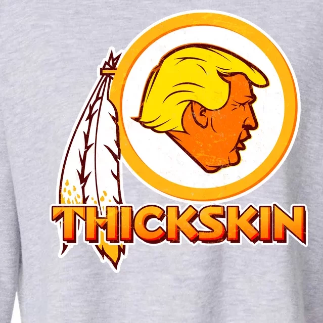 Thickskin Funny Trump Cropped Pullover Crew