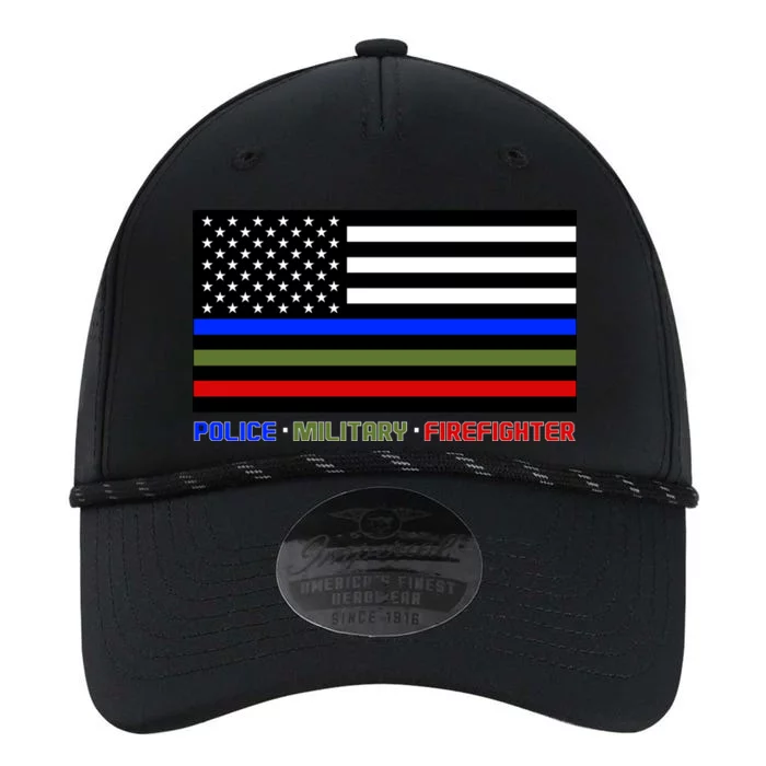 Thin Blue Green Red Lines Police Military Firefighter Performance The Dyno Cap