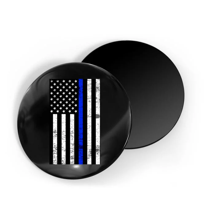 Thin Blue Line American Flag Magnet