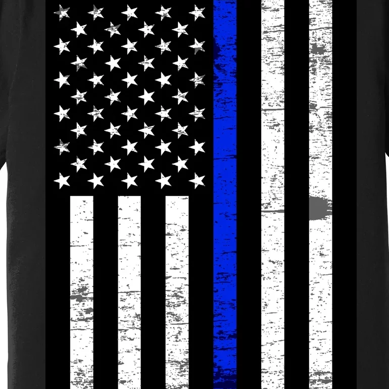 Thin Blue Line American Flag Premium T-Shirt