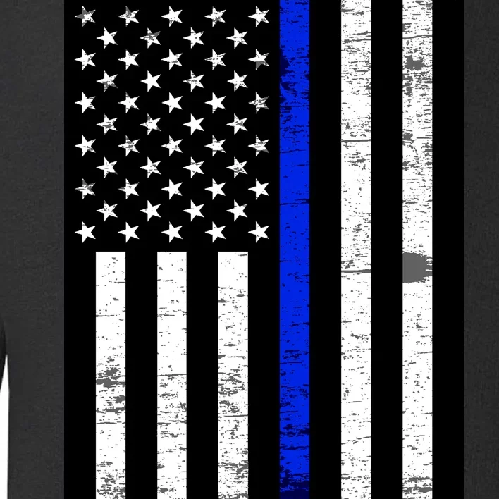 Thin Blue Line American Flag Toddler Sweatshirt