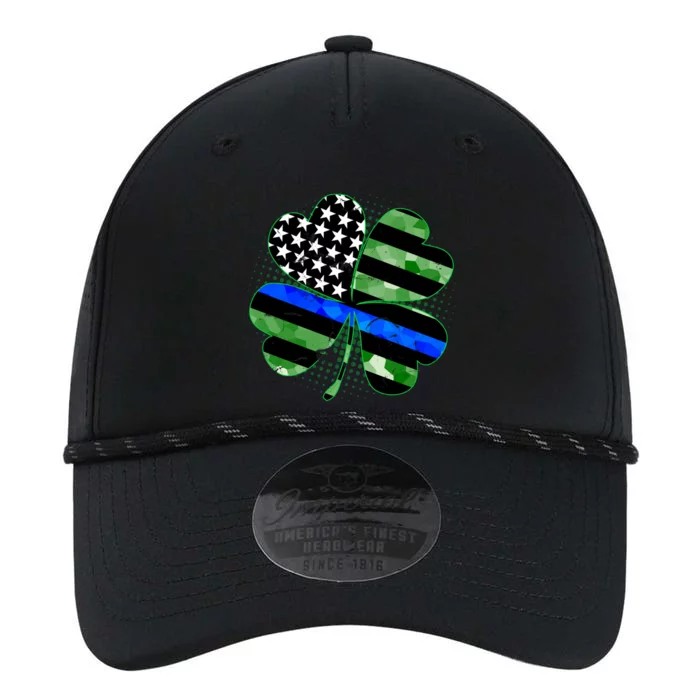 Thin Blue Line St Patrick's Day Irish Clover Performance The Dyno Cap