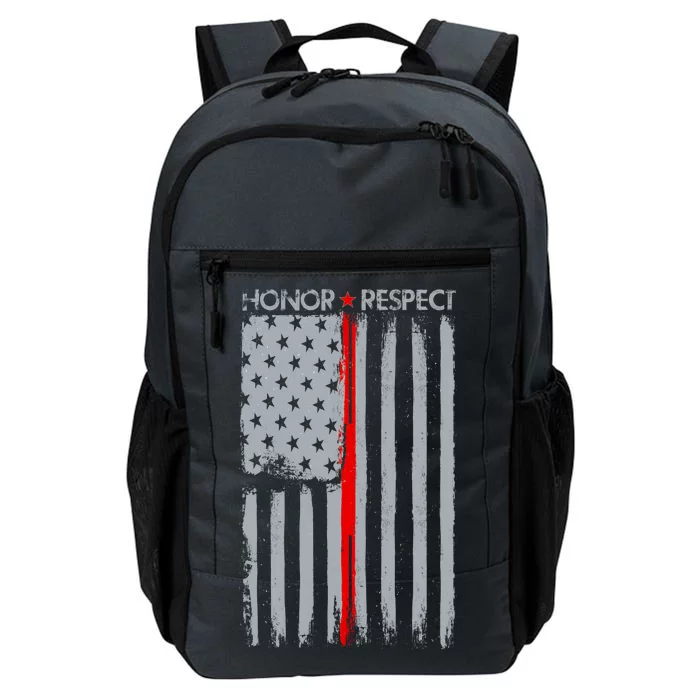 Thin Red Line American Flag Daily Commute Backpack