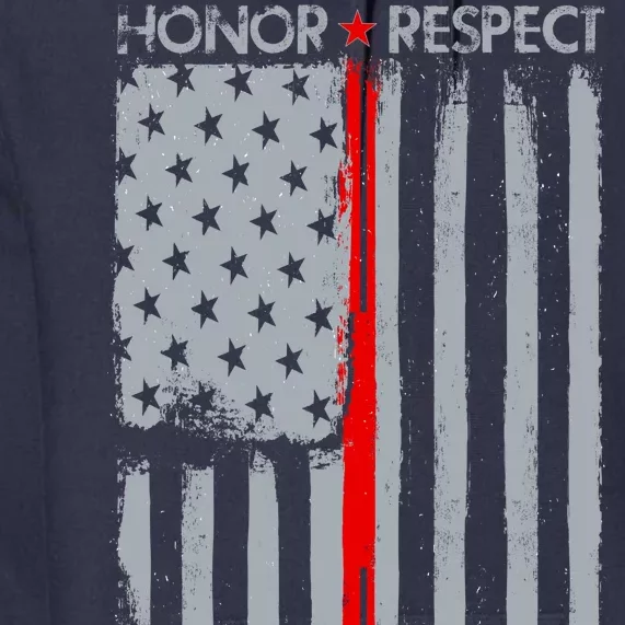 Thin Red Line American Flag Premium Hoodie