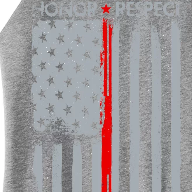 Thin Red Line American Flag Women’s Perfect Tri Rocker Tank