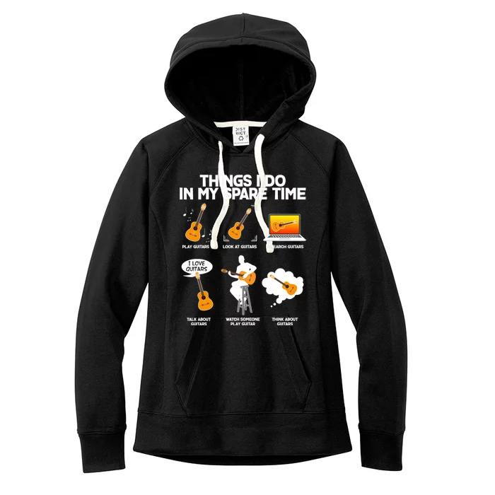 Things I Do In My Spare Time Guitar Fan Women's Fleece Hoodie