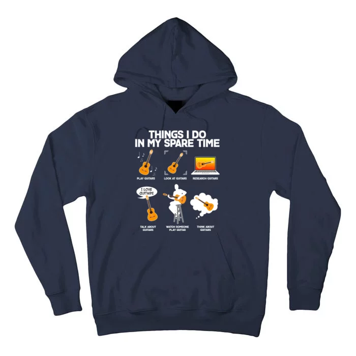 Things I Do In My Spare Time Guitar Fan Tall Hoodie