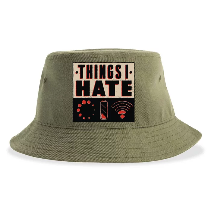 Things I Hate Bad Service Sustainable Bucket Hat