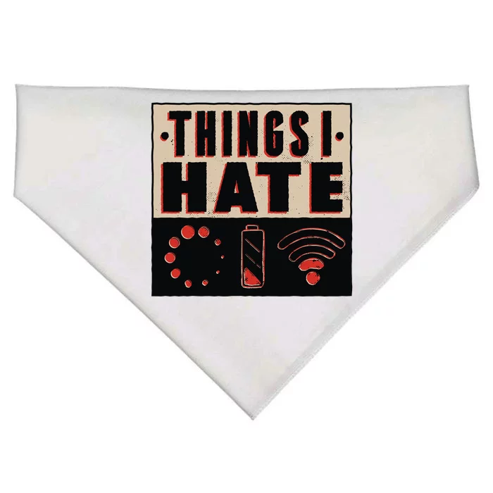 Things I Hate Bad Service USA-Made Doggie Bandana