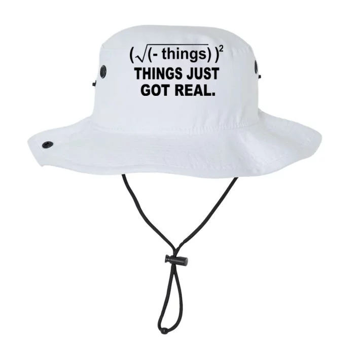 Things Just Got Real Funny Math Legacy Cool Fit Booney Bucket Hat