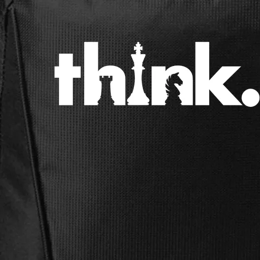 Think Chess Lover King Knight Rook City Backpack