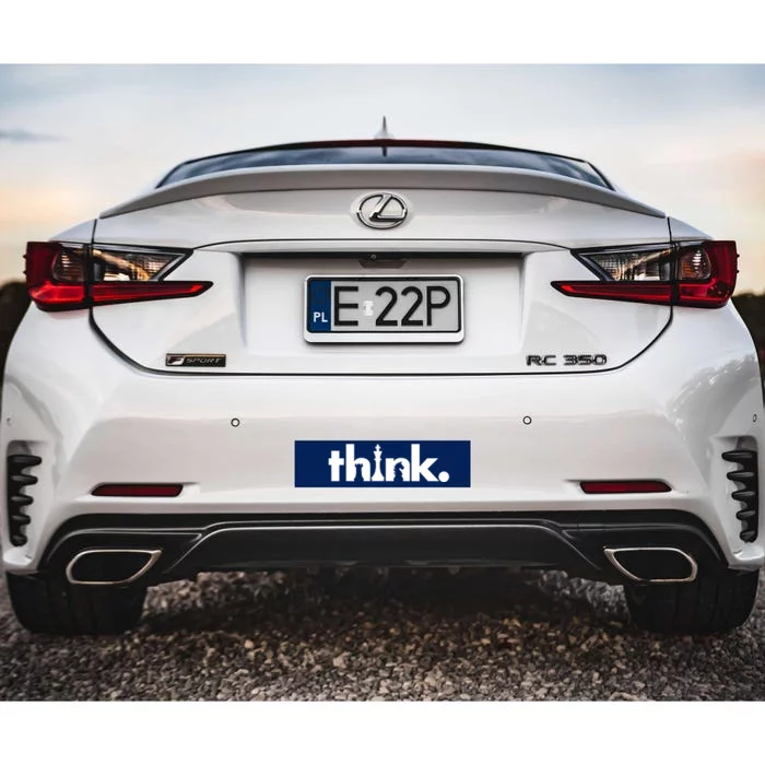 Think Chess Lover King Knight Rook Bumper Sticker