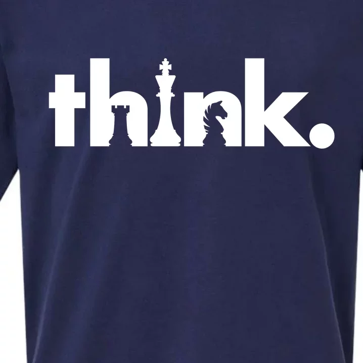 Think Chess Lover King Knight Rook Sueded Cloud Jersey T-Shirt