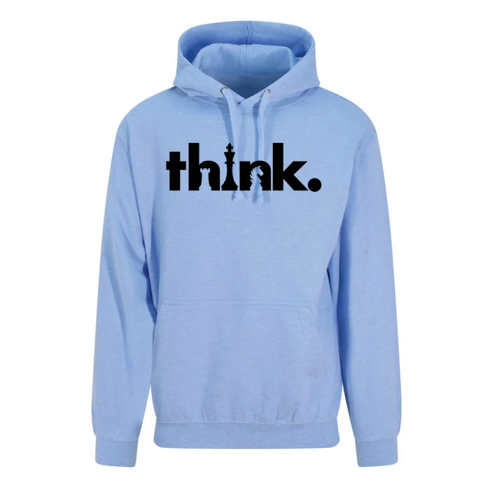 Think Chess Lover King Knight Rook Unisex Surf Hoodie