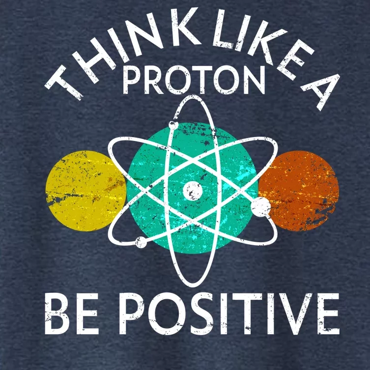 Think Like A Proton Be Positive Women's Crop Top Tee