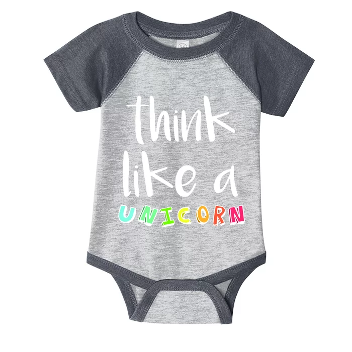 Think Like A Unicorn Infant Baby Jersey Bodysuit