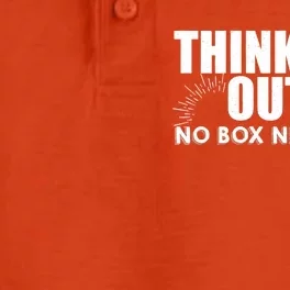 Think Outside No Box Necessary Dry Zone Grid Performance Polo