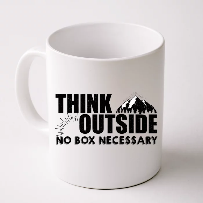 Think Outside No Box Necessary Front & Back Coffee Mug