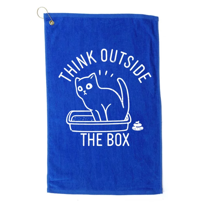 Think Outside The Box Cat Poop Platinum Collection Golf Towel