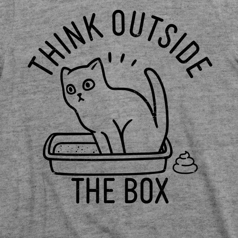 Think Outside The Box Cat Poop T-Shirt