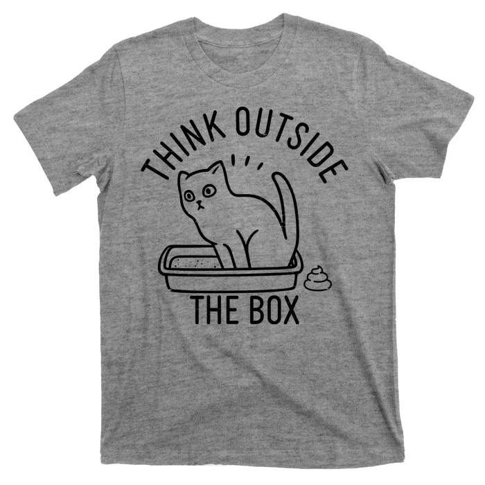 Think Outside The Box Cat Poop T-Shirt