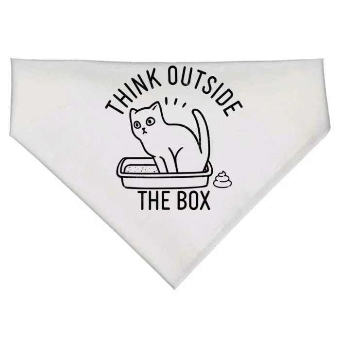 Think Outside The Box Cat Poop USA-Made Doggie Bandana